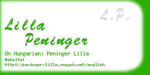 lilla peninger business card